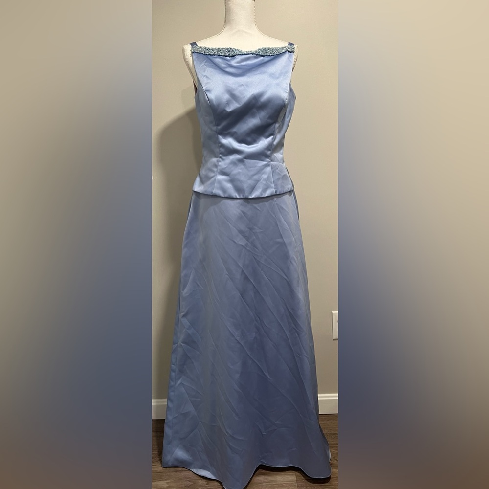 Vintage 90s 2 Piece Bridesmaids Set: Alyce Designs Top and Bill Levkoff Skirt